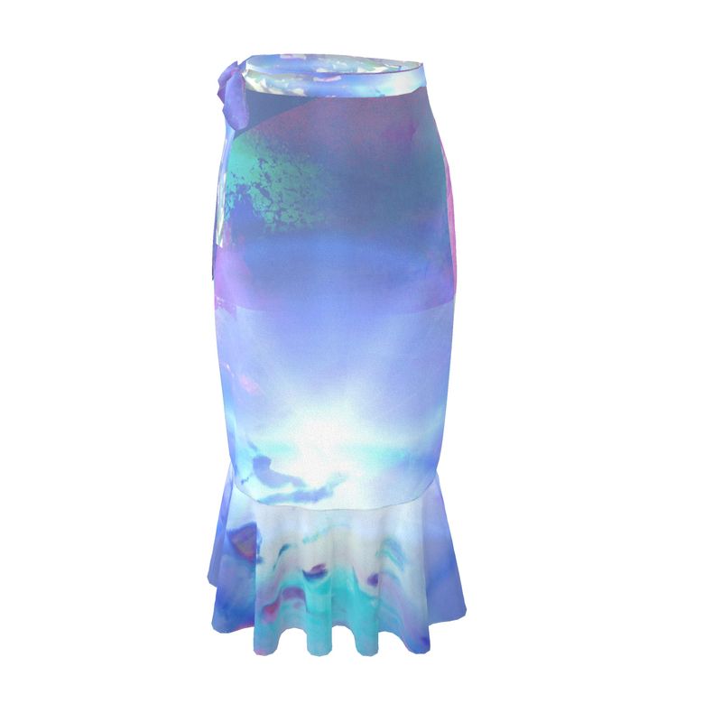 Ethereal long Flounce Skirt