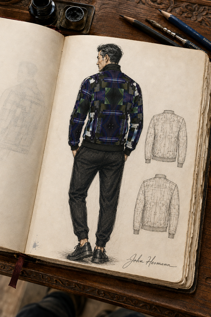 From Void to Grace Men's Tracksuit Jacket Handbook back design story