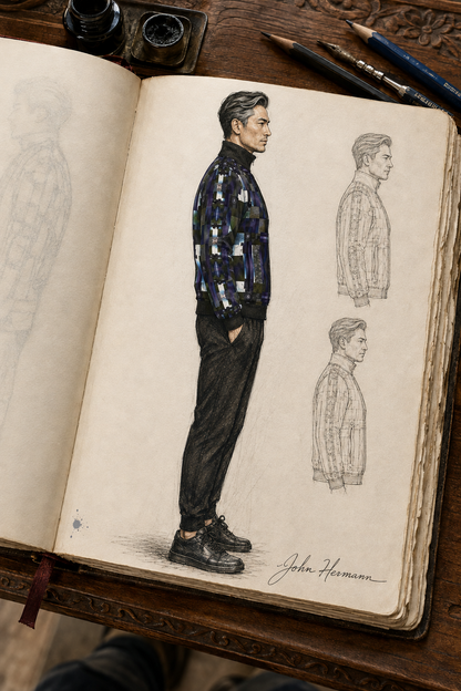 From Void to Grace Men's Tracksuit Jacket Handbook right-profile design story