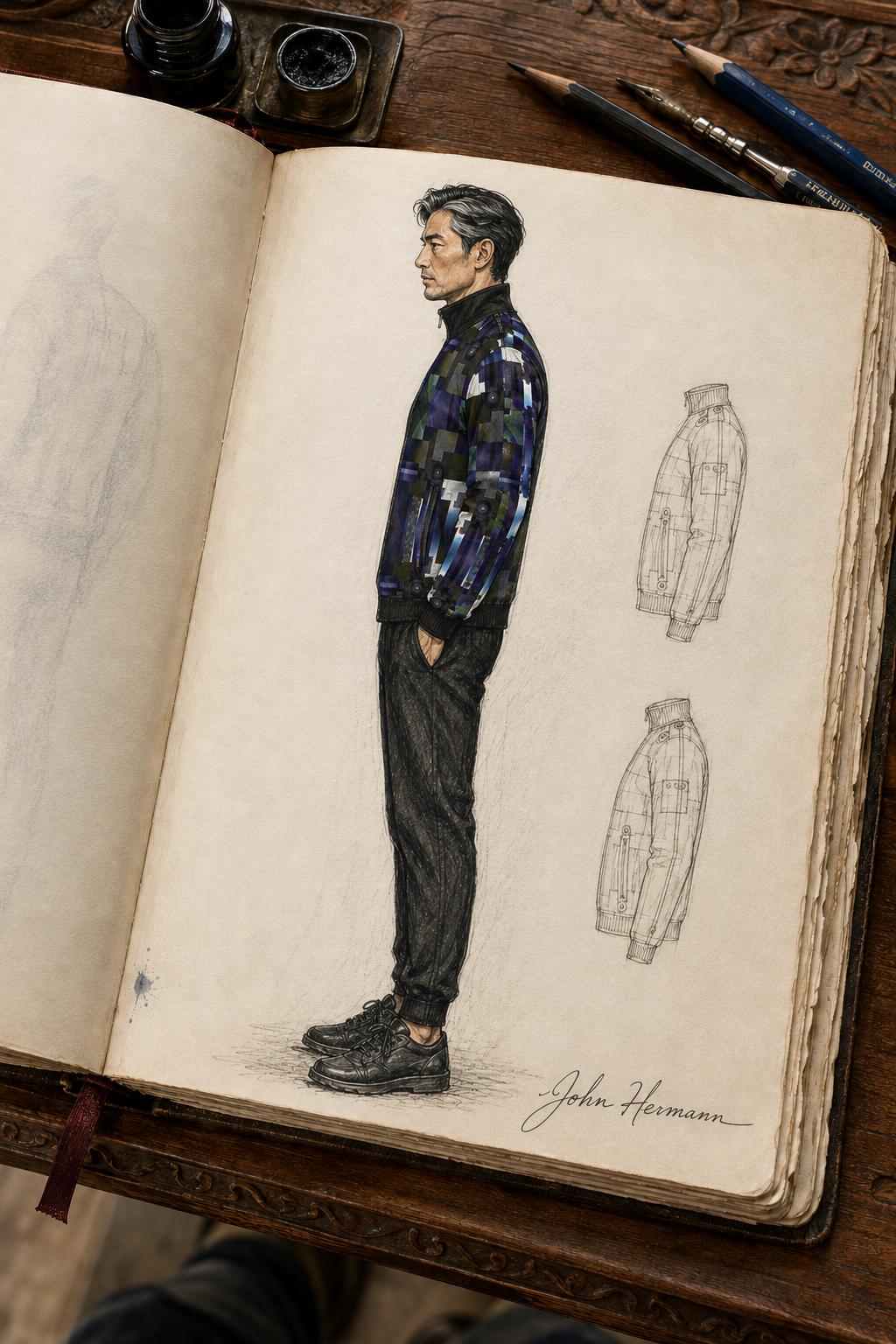 From Void to Grace Men's Tracksuit Jacket Handbook left-profile design story