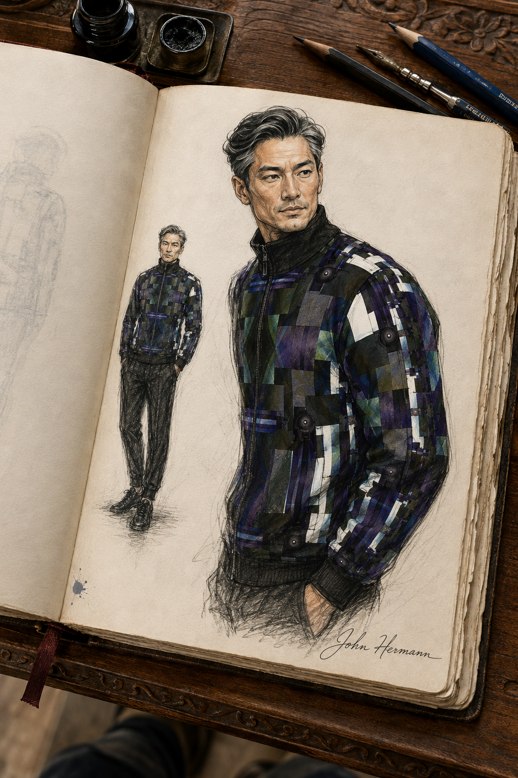 From Void to Grace Men's Tracksuit Jacket Handbook right shoulder and sleeve construction story