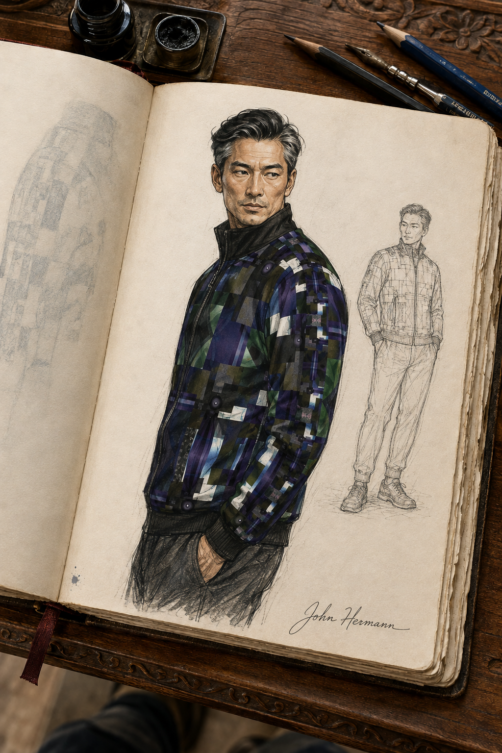 From Void to Grace Men's Tracksuit Jacket Handbook left shoulder and sleeve construction story
