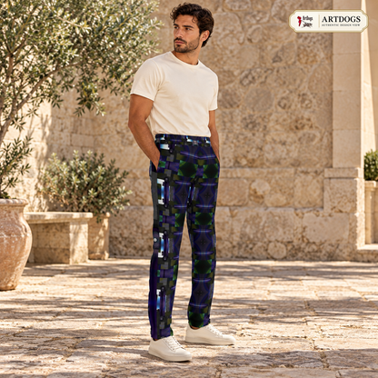 From Void to Grace Men's Tracksuit Trousers — Authentic Design View, Rox Sports Jersey — three quarter front
