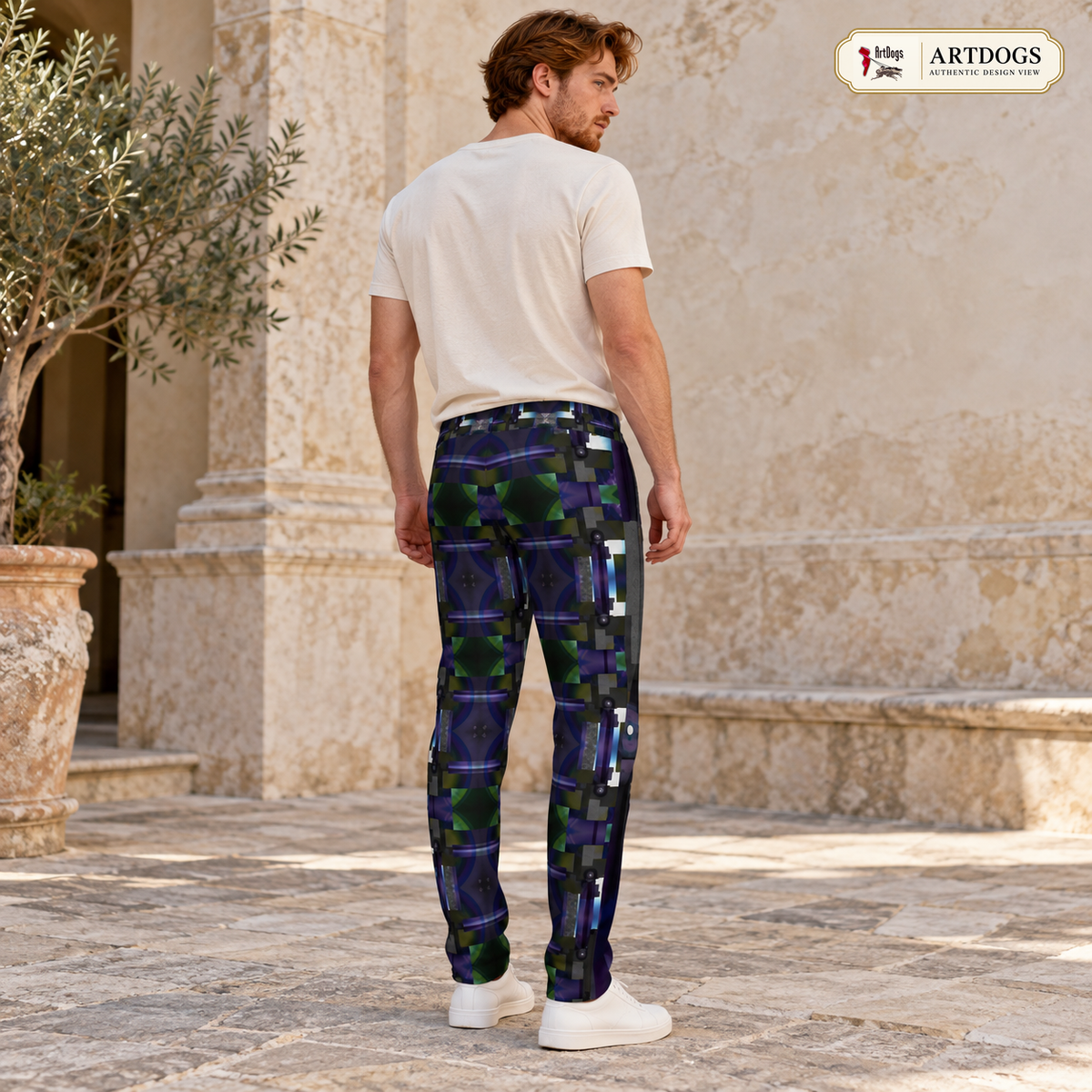 From Void to Grace Men's Tracksuit Trousers — Authentic Design View, Rox Sports Jersey — three quarter back