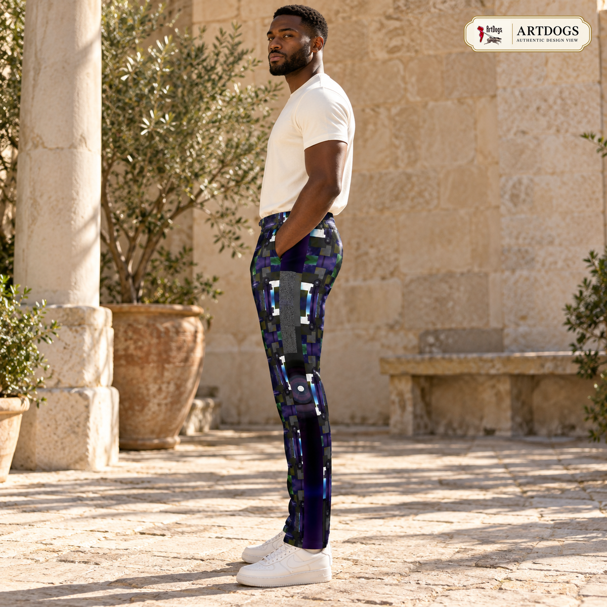 From Void to Grace Men's Tracksuit Trousers — Authentic Design View, Rox Sports Jersey — right profile