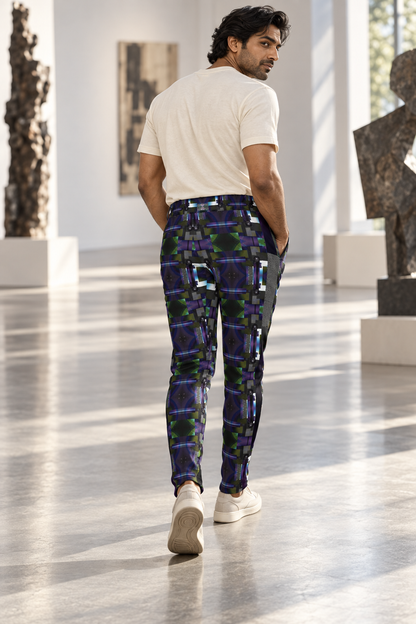 From Void to Grace Men's Tracksuit Trousers — fashion photography — back editorial