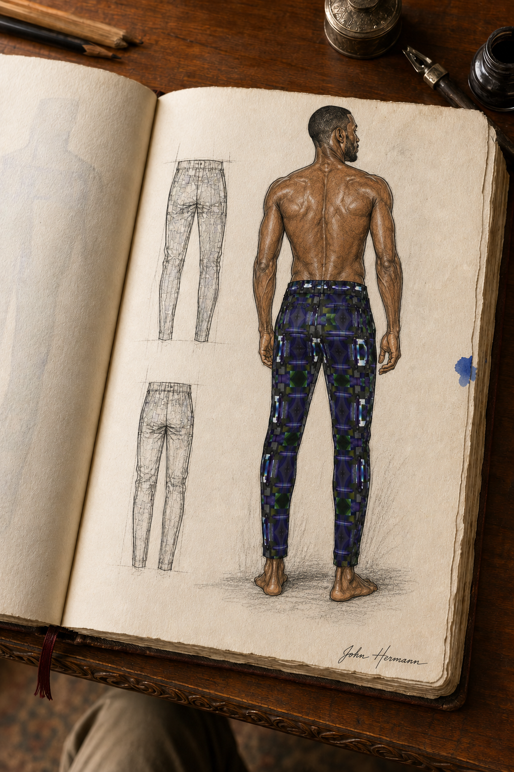 From Void to Grace Men's Tracksuit Trousers Handbook back design story
