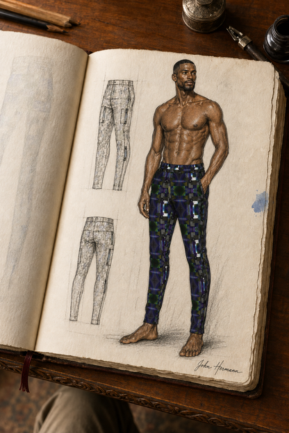 From Void to Grace Men's Tracksuit Trousers Handbook three-quarter front design story