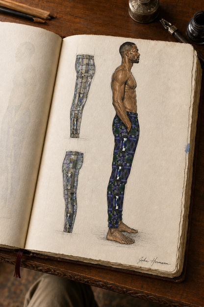 From Void to Grace Men's Tracksuit Trousers Handbook right-profile design story