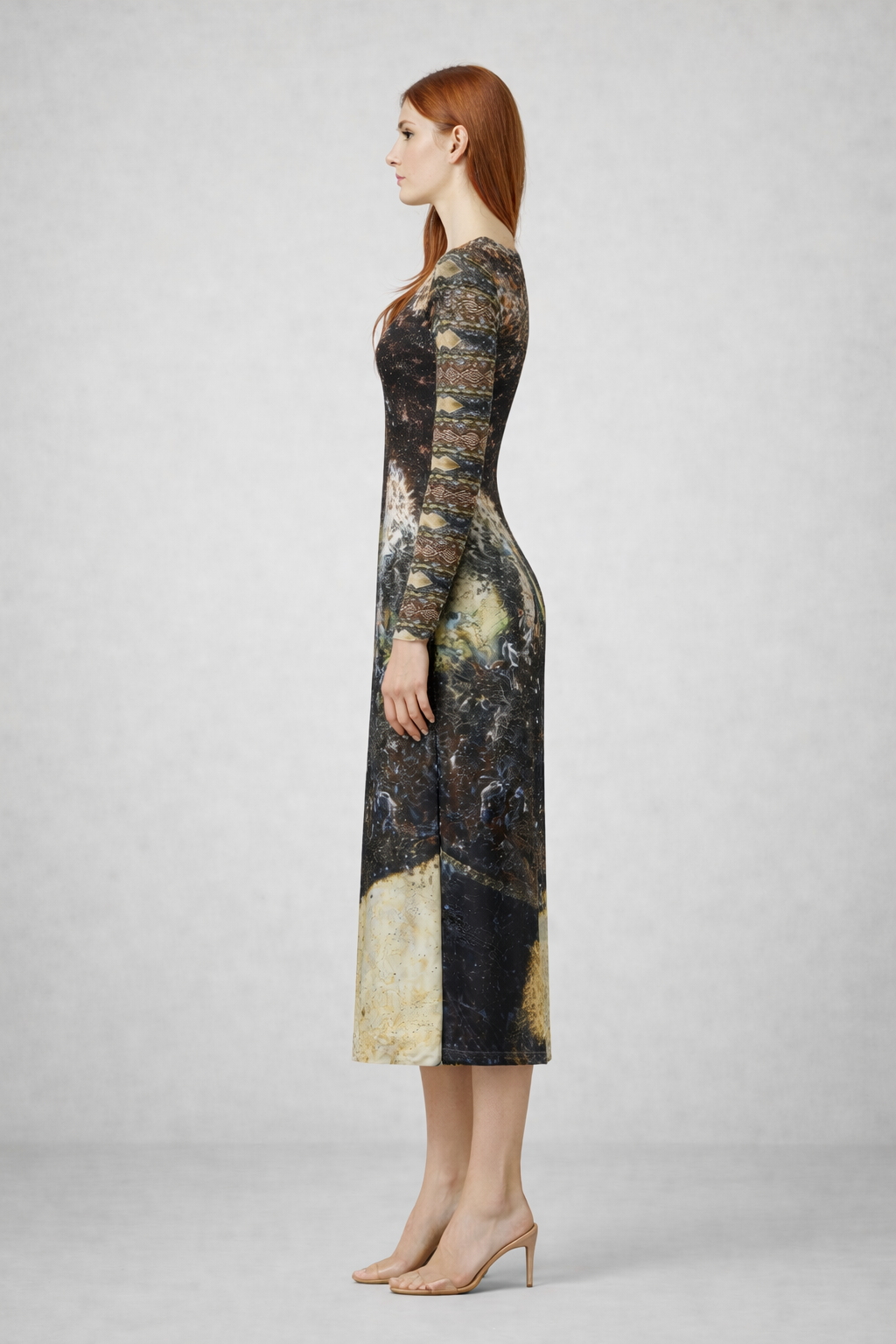 Gerudo Desert Calf-Length or longer Ladies Cardigan Dress
