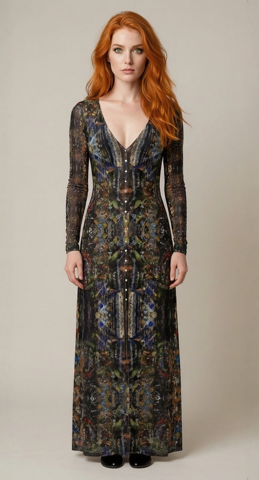 God Log Calf-length or longer Ladies Cardigan Dress