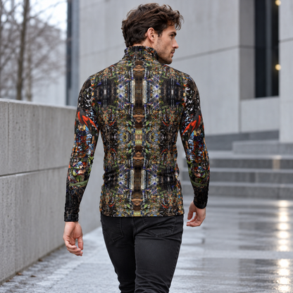 ArtDogs God Log men's slim fit roll neck — fashion back winter
