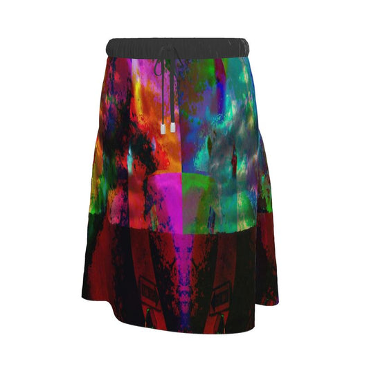 Heaven and Hell / Yin and Yand Calf-length or below Midi Skirt