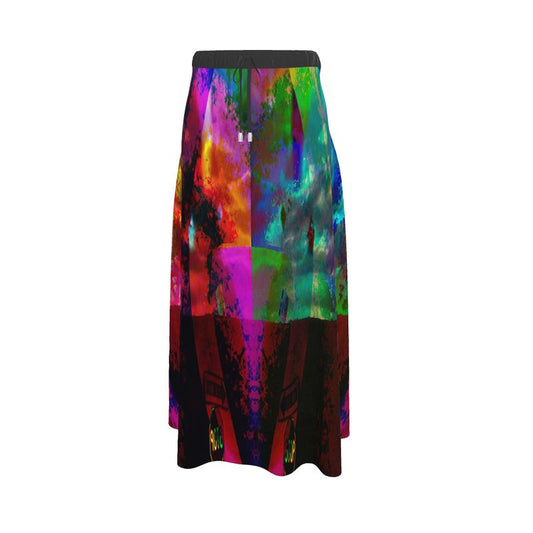 Heaven and Hell / Yin and Yang To-the-ankle or below Maxi Skirt