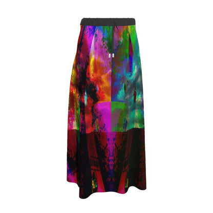 Heaven and Hell / Yin and Yang To-the-ankle or below Maxi Skirt