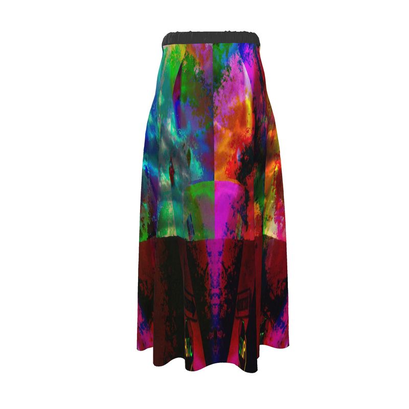Heaven and Hell / Yin and Yang To-the-ankle or below Maxi Skirt