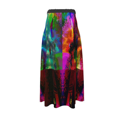 Heaven and Hell / Yin and Yang To-the-ankle or below Maxi Skirt