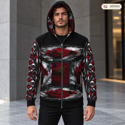 Illusion of Love Hoodie — Authentic Design View front