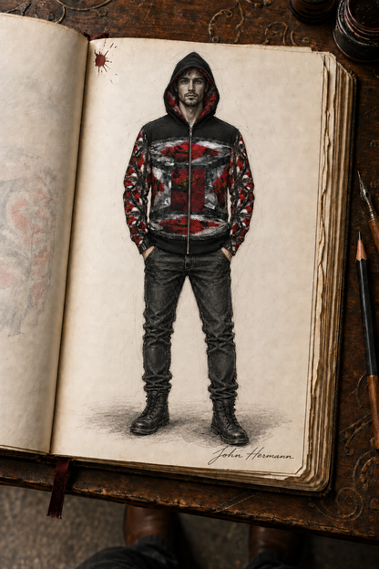 Illusion of Love Hoodie — designer Handbook front