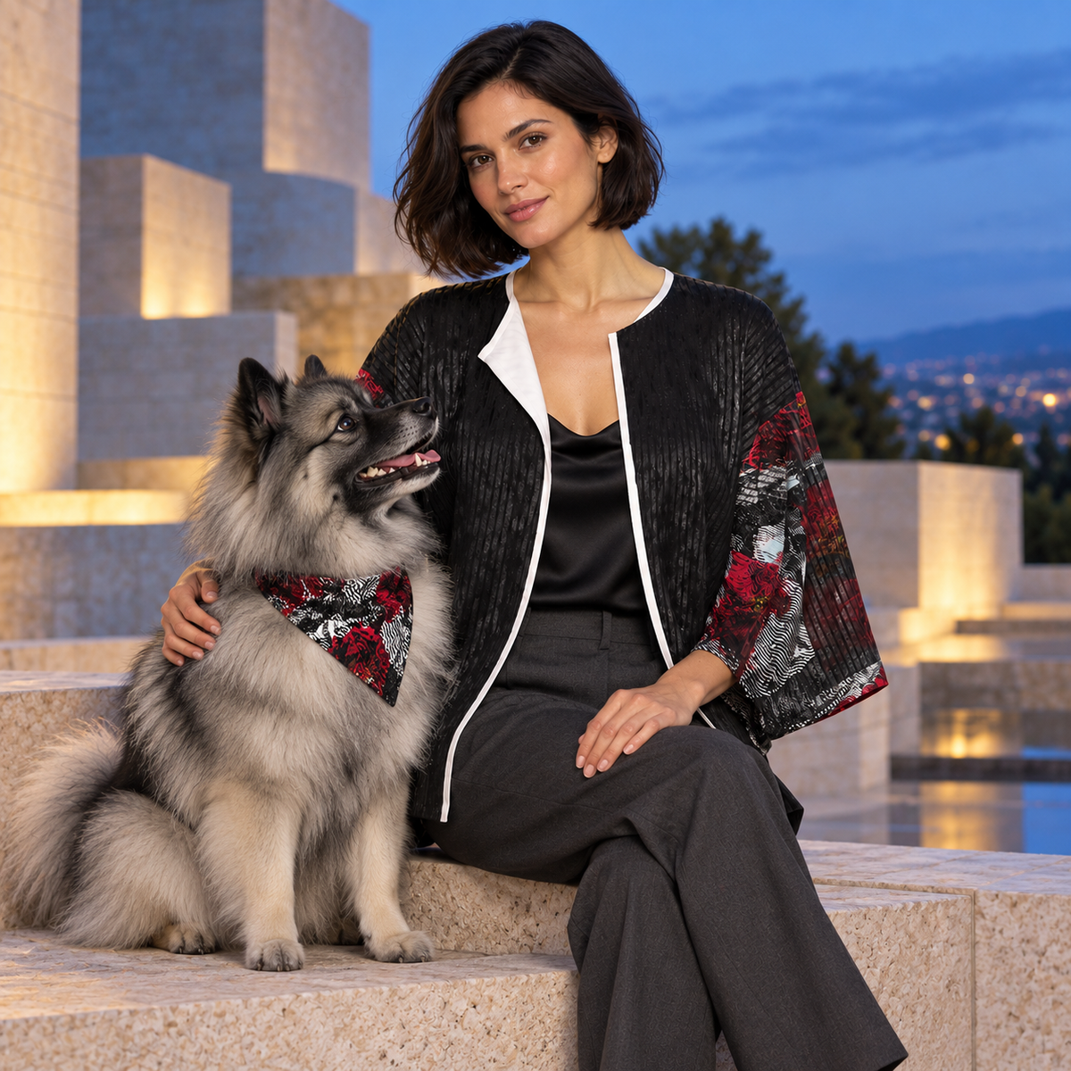 Illusions of Love Women's Kimono Jacket — F01 fashion photograph