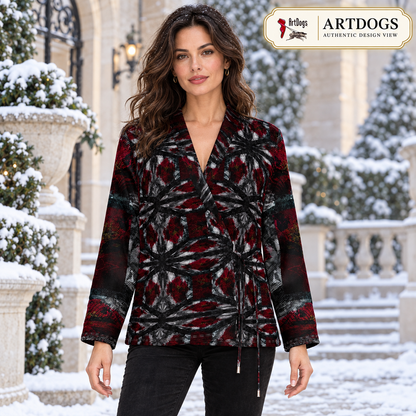 Illusions Wrap Blazer — authentic A01: full front