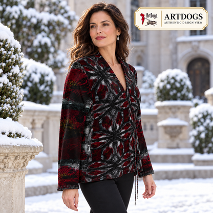 Illusions Wrap Blazer — authentic A03: right three quarter