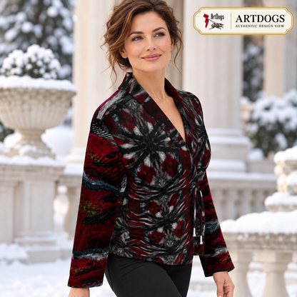 Illusions Wrap Blazer — authentic A06: elevated right front