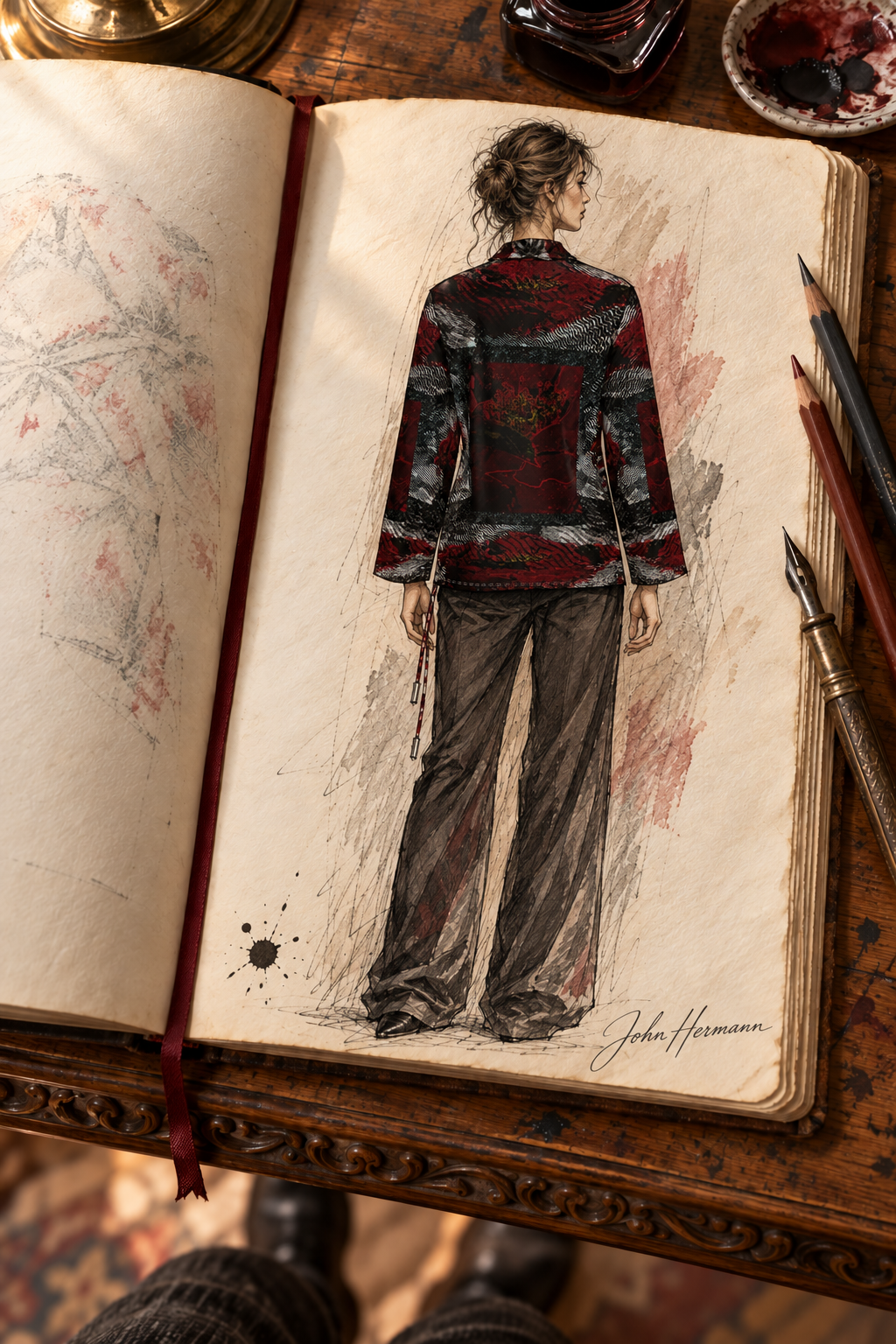 Illusions Wrap Blazer — handbook H04: full back