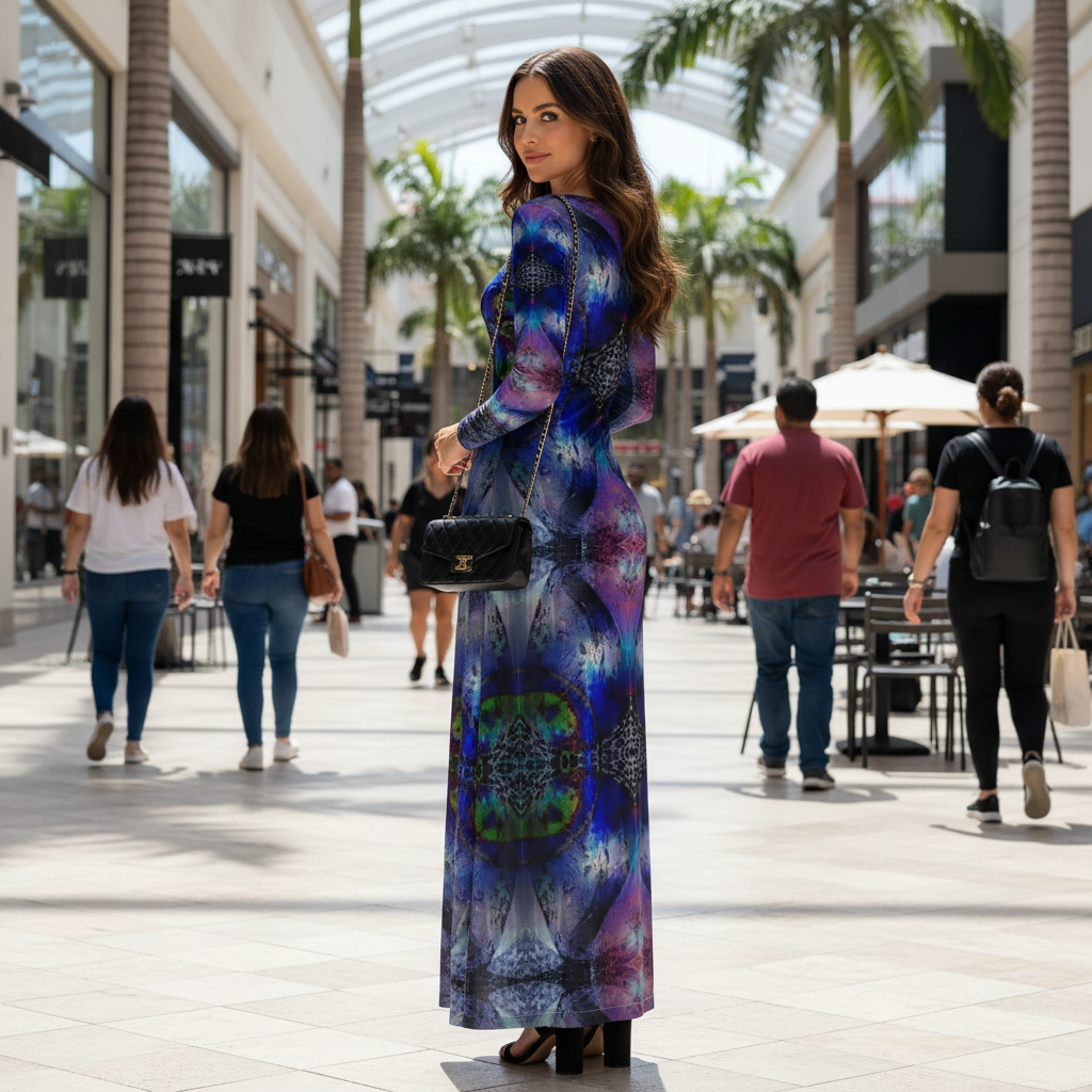 In the Beginning Above-the-Knee Ladies Cardigan Dress