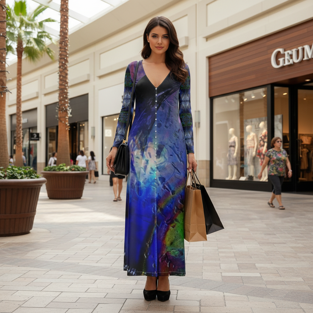 In the Beginning Above-the-Knee Ladies Cardigan Dress
