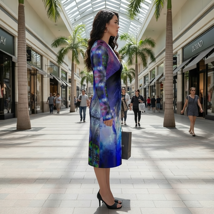 In the Beginning Above-the-Knee Ladies Cardigan Dress