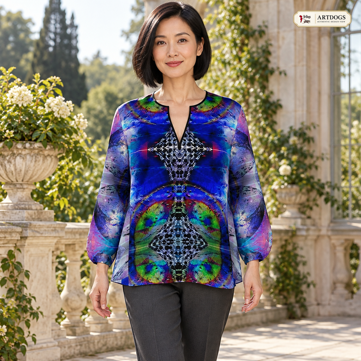 In the Beginning Women's Blouse — A01
