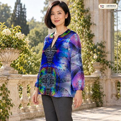 In the Beginning Women's Blouse — A02