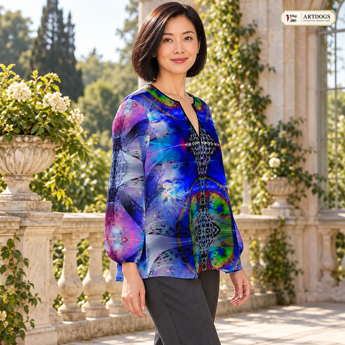 In the Beginning Women's Blouse — A03