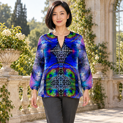 In the Beginning Women's Blouse — F02