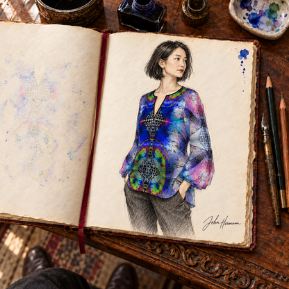 In the Beginning Women's Blouse — H02