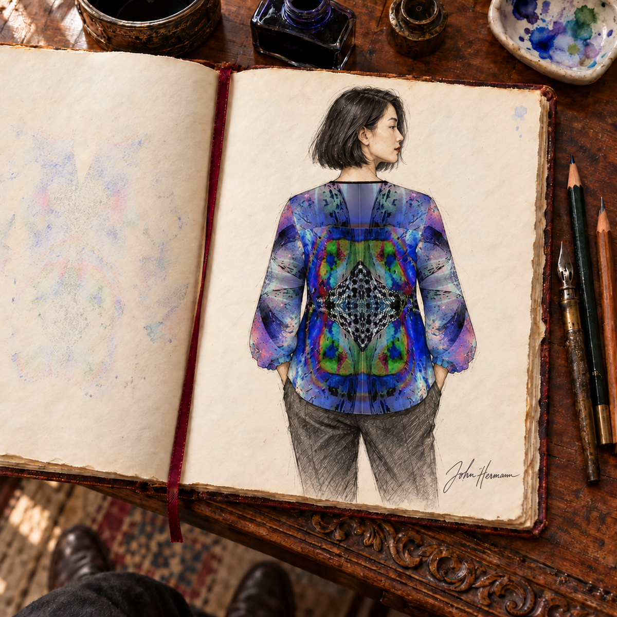 In the Beginning Women's Blouse — H04