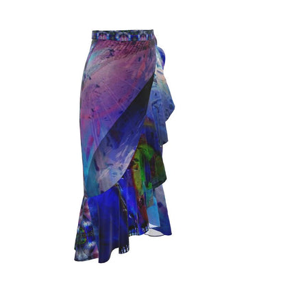 In the Beginning long Flounce Skirt