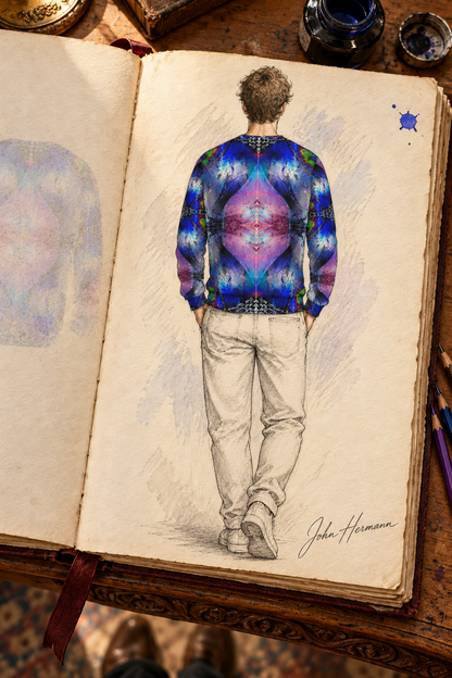 In the Beginning Sweatshirt — designer Handbook full back