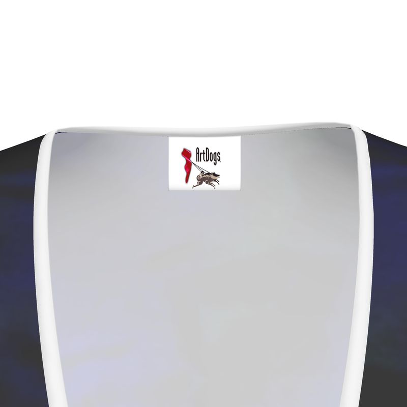 ArtDogs In The Beginning Tea Dress — product gallery image 6, featuring original ArtDogs artwork.