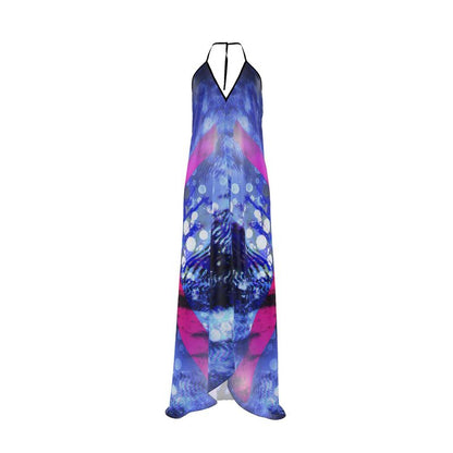 Intersect 1 Halterneck backless dress