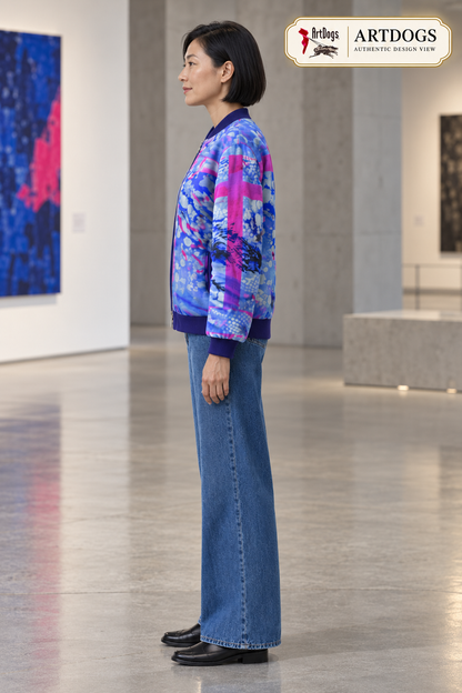 Intersect 1 Ladies Bomber Jacket, authentic, modeled left