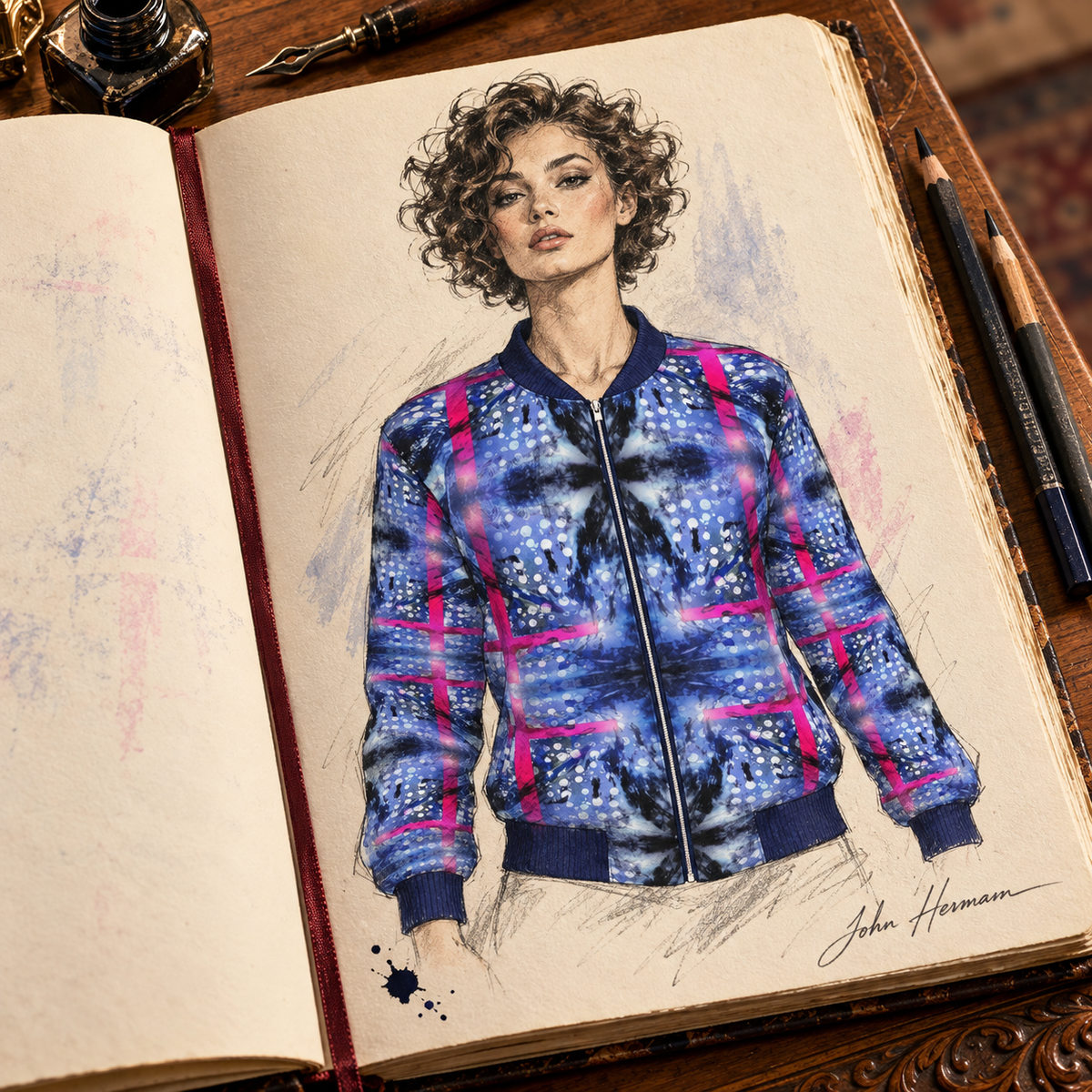 Intersect 1 Ladies Bomber Jacket, handbook, front