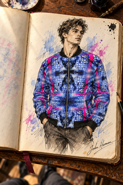 Intersect 1 men’s bomber jacket designer Handbook front view
