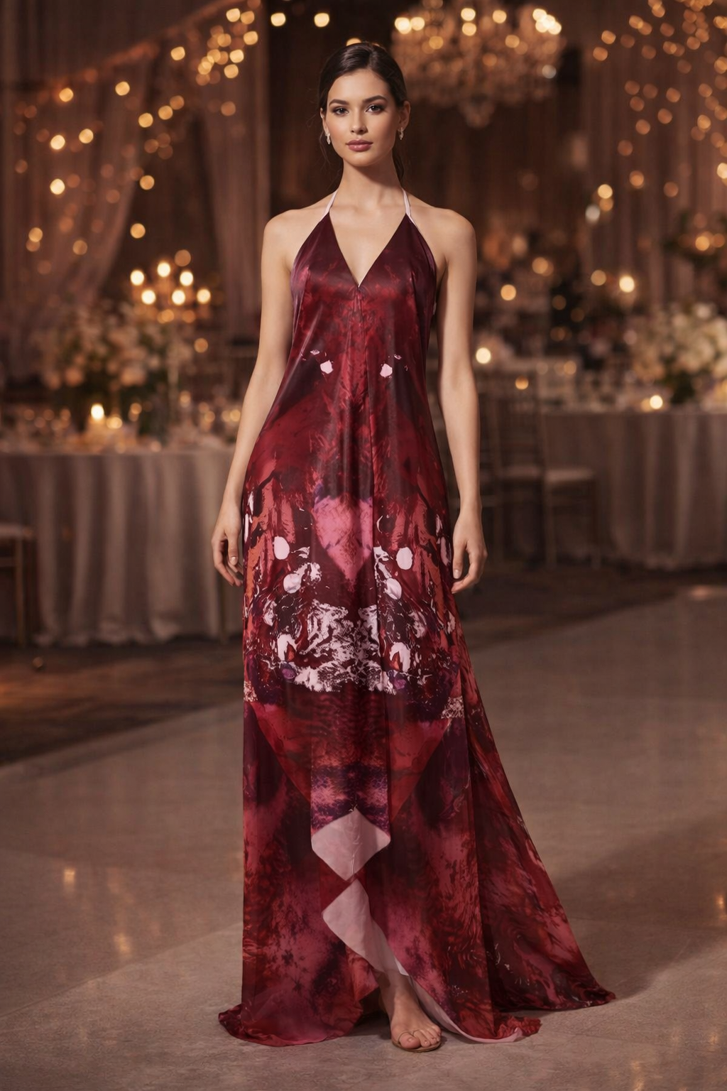 Intersect 2 Halterneck backless dress