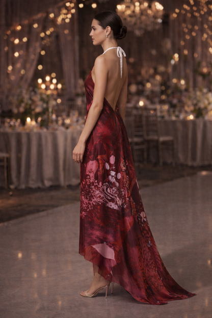 Intersect 2 Halterneck backless dress