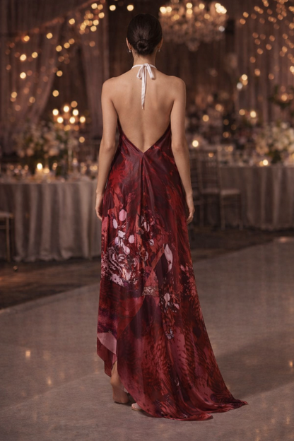 Intersect 2 Halterneck backless dress