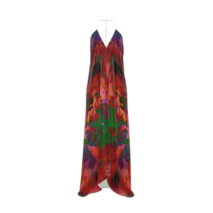 Intersect 3 Halterneck backless dress