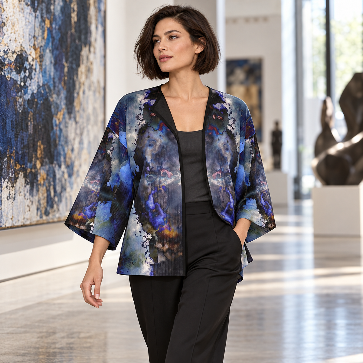 Into The Light Kimono Jacket — F02 fashion photograph