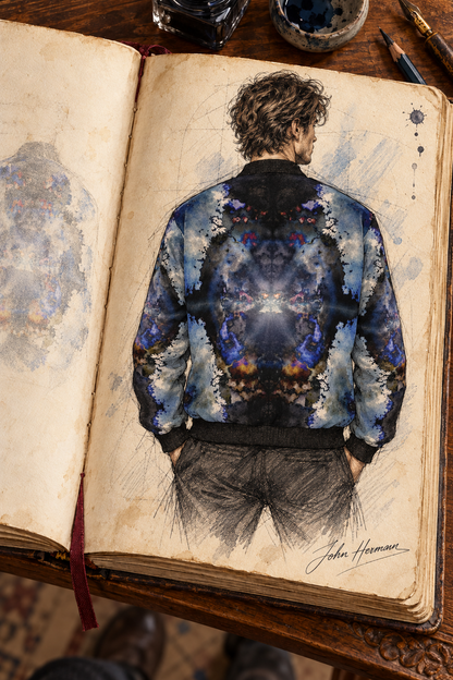 Into The Light 3 men’s bomber jacket Handbook — back